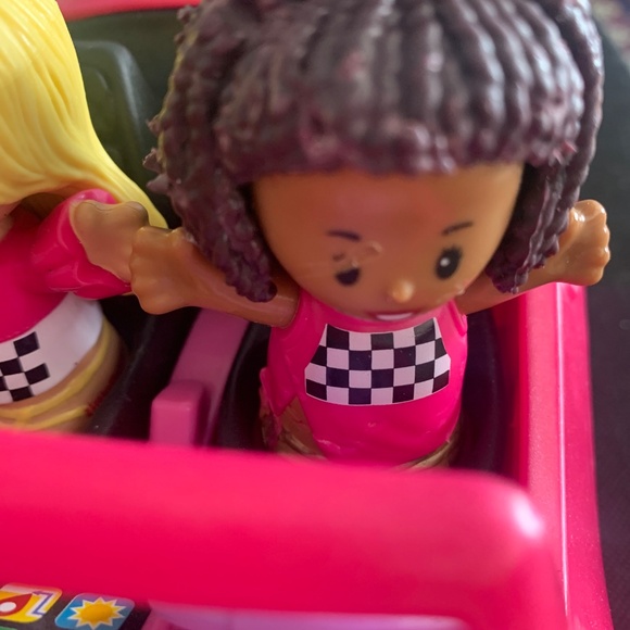 Barbie little people Pink Toy Car with Figures - Picture 4 of 9